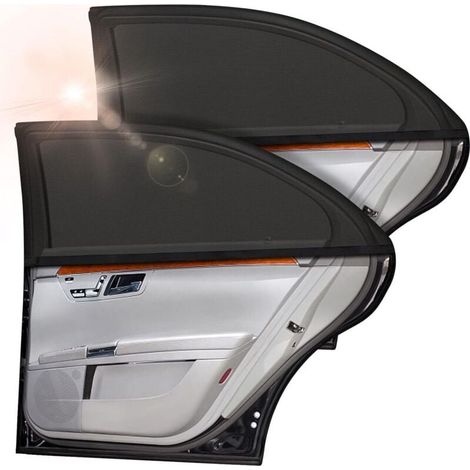 Pare Soleil Voiture Bébé, 2 Pièces Chaussette Voiture Soleil pour Enfants et Animaux, Bloquer Les Rayons UV et Protection de la Vie Privée, Compatible avec 98% des Véhicules (1/4)