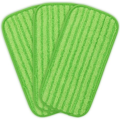 3 pièces adaptables Swiffer WetJet flat sticky snap mog set  12 pouces mog sol réutilisable, chiffon de nettoyage