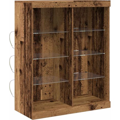 Maison Exclusive - Madia LED Legno antico 81 x 37 x 100 cm Legno ingegnerizzato