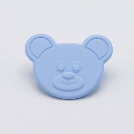 Pomolo Bimbi Yoghi in goffrato fine azzurro (1/2)