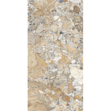 Grès Cérame Effet Marbre Ocean Beige Brillant 60X120 - EWAA203 (Ceramishop.fr) (1/5)