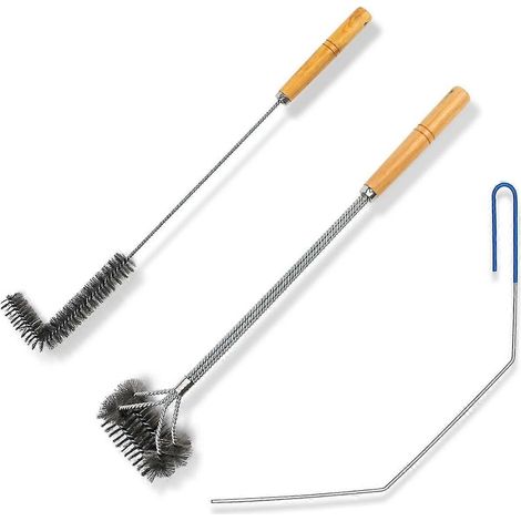 Ensemble de nettoyage pour friteuse à air chaud (3 pièces), brosse en acier inoxydable pour panier de friteuse à air chaud - WELLNGS (1/5)