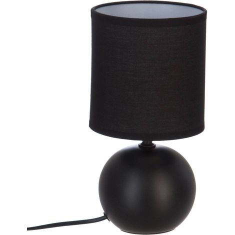 Lampada in ceramica Timéo nero opaco H25cm - Atmosphera créateur d'intérieur