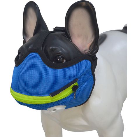 Mascarilla Perro - Malla Transpirable con Válvula Respiratoria - Protección Antipolvo para Pug - Talla Única 64 cm (1/5)