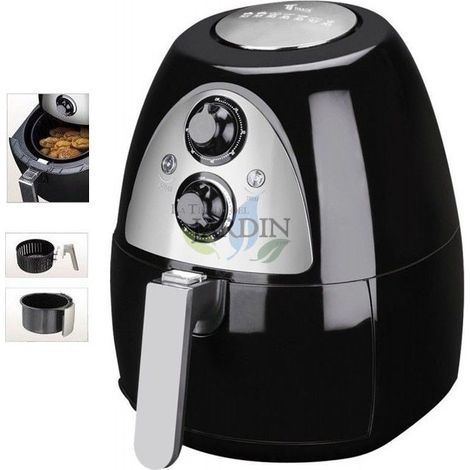 Frittura Senza olio Thulos TH-FR1230BK. Capacità 2 litri, 1230W, nera