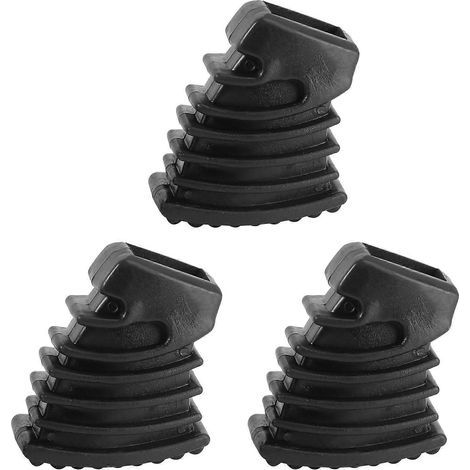 Lot de 3 pieds en caoutchouc pour batterie, protection de sol pour support de cymbales et support de rack (noir)-4.6X3.8X2.2cm-Black (1/4)