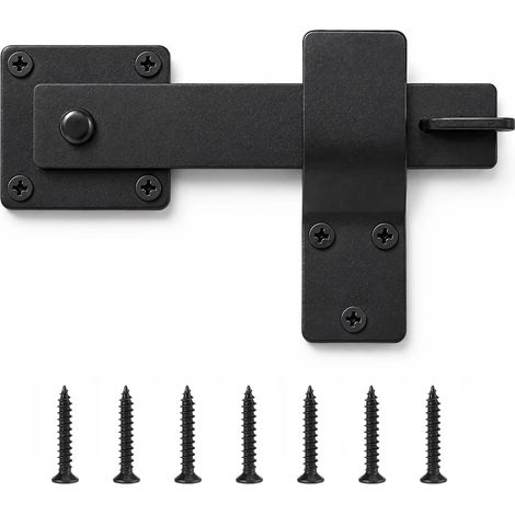 Loquet Porte Exterieur, Verrou à bascule Avec vis Verrou Porte Coulissante,Verrou Porte Exterieur Grand Verrou de Porte, Pour Cour, Jardin, Grange (1/5)
