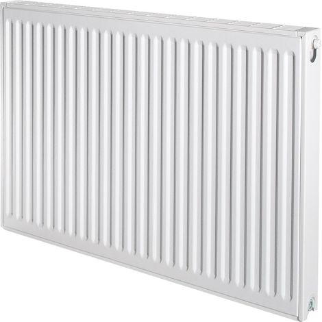 Brötje Flachheizkörper EuroProfil Kompakt Typ 21 K 600x72x800mm, profilierte Front, Weiß, 675W bei 70/40/20 Grad C (1/3)