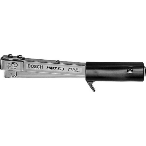 Bosch – Agrafeuse-cloueuse à main 2609255860 Type 53 – Longueur agrafes 4-8 mm – Déclenchement par frappe pour fixation rapide – Poignée ergonomique - HMT53 (1/5)