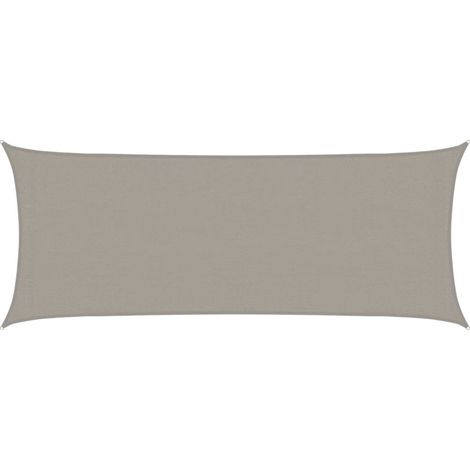 vidaXL Vela Parasole 160 g/m² Rettangolare Grigio Chiaro 2x5 m in HDPE