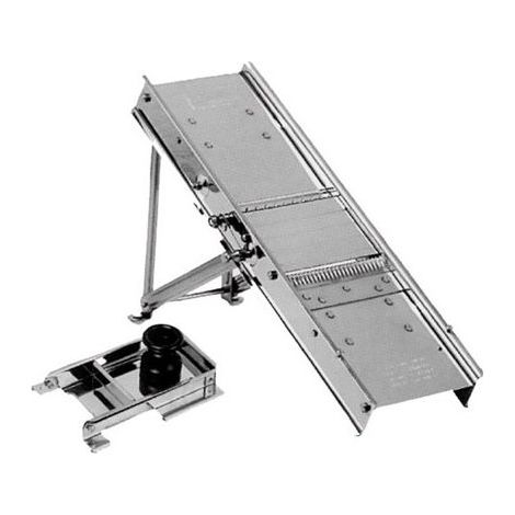 PIAZZA 195200 Mandolina Affetta Verdure in Acciaio Inox con Carrello Protettore e Piedini Antiscivolo colore Nero-Cromo