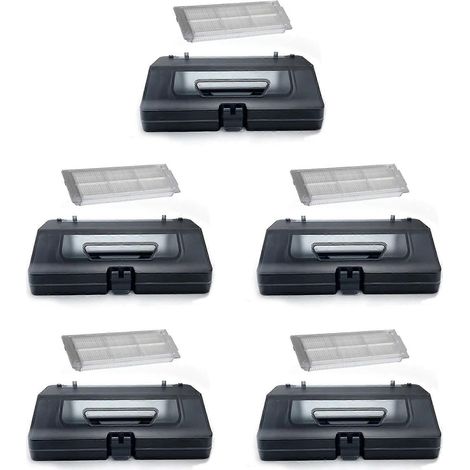 5x Réservoir d'eau et bac à poussière 2 en 1 pour aspirateur robot Xiaomi 2S 3C VIOMI V2 V3 XMSTJQR2S B106CN STYTJ02YM - Pièces de rechange pour filtres (1/5)