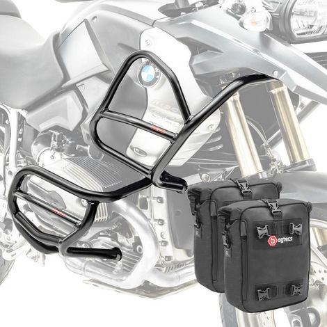 Set Pare Carter Hoch Niedrig + XL4 Satteltaschen für BMW R 1200 GS 08-12 CB4