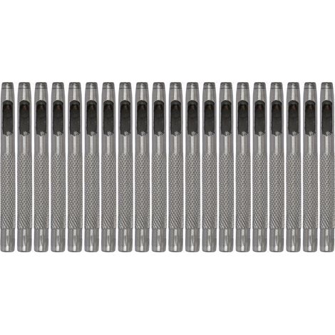 Set mit 20 Lederlochern, hochfester Kohlenstoffstahl, Rundlocher für DIY-Projekte, Gürtellocher, 4,5 mm / 0,18 Zoll (1/5)