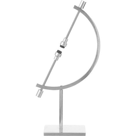 Support réglable en métal pour sphères de cristal, présentoir pour boules de cristal-15.00X7.00X3.00CM-Silver