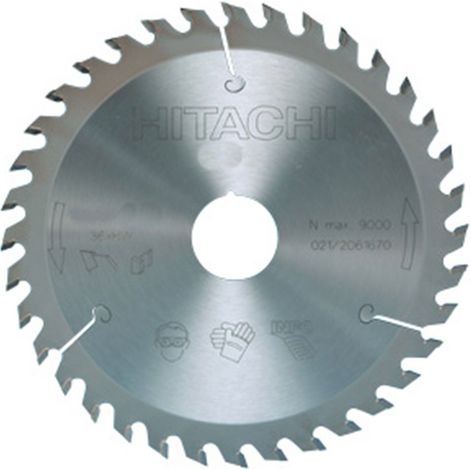 HIKOKI 752402 - Disco para sierra circular e ingletadora 150x2.6x1.6 mm eje 20/16 mm 24 dientes para madera