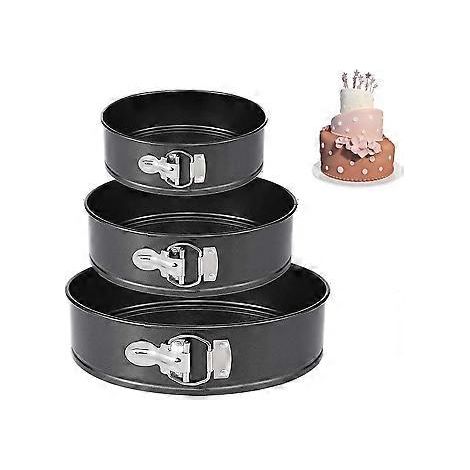 Antihaft-Käsekuchenform, auslaufsicheres Springform-Set mit herausnehmbarem Boden, hochwertige doppelwandige Antihaft-Backformen aus Kohlenstoffstahl für Kuchen und (1/4)