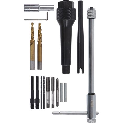 Kit extraction bougie de préchauffage mandrin adaptateur clé six pans douille torx pour bougies cassées M8 M10 16 pièces (1/5)