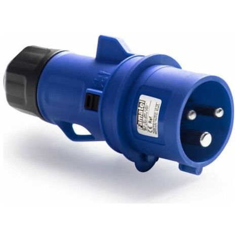 Clavija cetac elec 32a/220-240v 2p+t pol/abs az famat