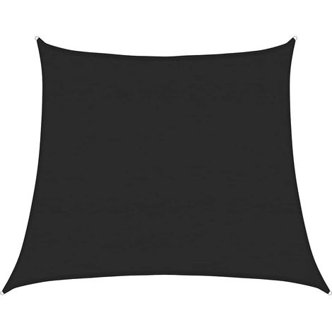 Maison Exclusive - Vela Parasole 160 g/m² Trapezio Nero 4/5x4 m in HDPE (1/5)