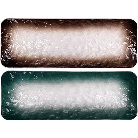 Assiettes décoratives en céramique, parfaites pour les fêtes et les jours fériés, créent des effets de présentation culinaire uniques, lot de 2. (1/5)