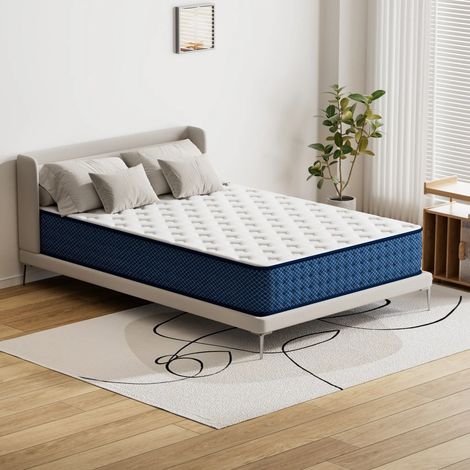 Matelas 90x200 cm DEWINNER, Epaisseur 28 cm Matelas Mémoire, Ferme 7 zones de confort en mousse mémoire adaptativer, Réversible Soutien Parfait