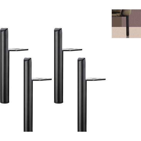 Möbelfüße Metall-Möbelfüße Tischbeine Schrankbeine Rechteckige Möbelfüße Möbelfüße Sofabeine für Tische Sofas TV-Schränke Stühle 4 Stück (1/5)