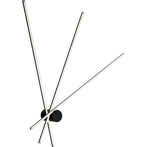 "Plafoniera LED SHANGHAI in alluminio nero 27W 4000K (Luce naturale)"