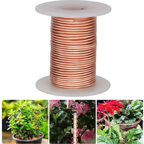 Reiner Kupferdraht, für elektrische Gartenarbeit, Schmuckherstellung, (1,5 mm), 10 m (1/5)