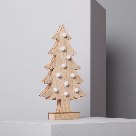 Árbol de Navidad LED Wood con Batería Natural (1/5)