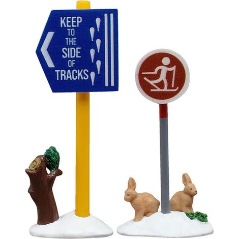Cross Country Ski Sign Set Of 2 Cod. 54468