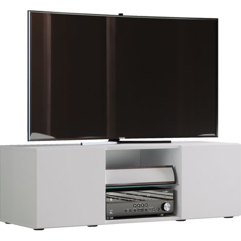 Mobili TV VCM  Tavola ribassata  Armadio TV  Dimensioni A. 40 x L. 95 x T. 36 cm  Mobili Fernseh - Lowina (Bianco)