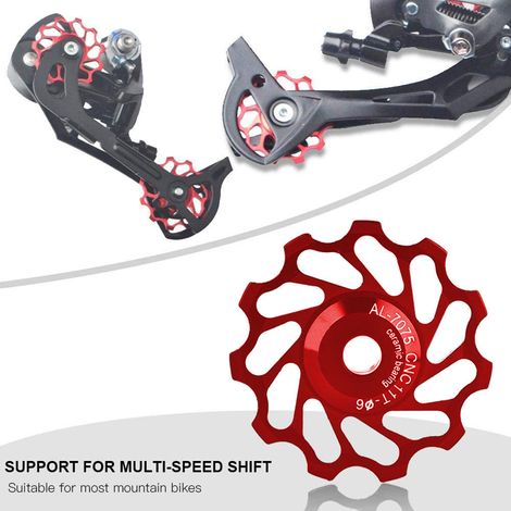 MTB Rennrad Keramik-Schaltwerk 7005 Aluminiumlegierung 11T 13T Führungsrolle Führungsrolle Lager (1/5)