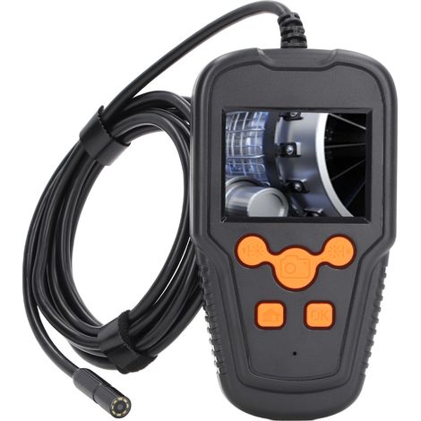 Endoscope industriel avec écran IPS 2,4 pouces, caméra d'inspection de canalisations, endoscope portatif étanche IP67, objectif de 2 mètres / 6,6 pieds (1/5)