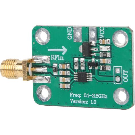 Détecteur de puissance RF 0.1‑2.5GHz, module haute précision pour analyse de signal radiofréquence