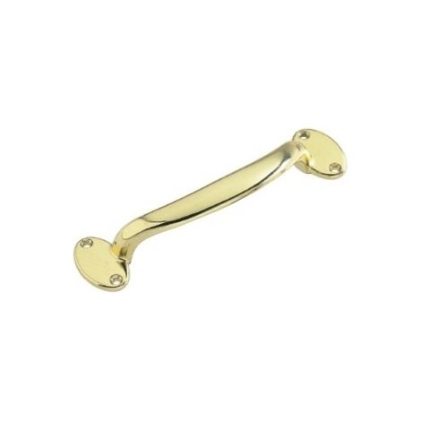 Ouvre&Déco – Poignée de meuble zamak dorée 140mm – Finition élégante – Largeur 166mm – Hauteur 40mm – Épaisseur 38mm