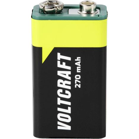 VOLTCRAFT Endurance 6LR61 Batteria ricaricabile da 9 V NiMH 270 mAh 8.4 V 1 pz. (1/3)