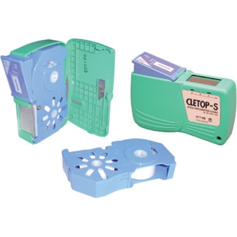 Cassette de nettoyage Cletop-S type A pour connecteurs de fibre optique (bleu)