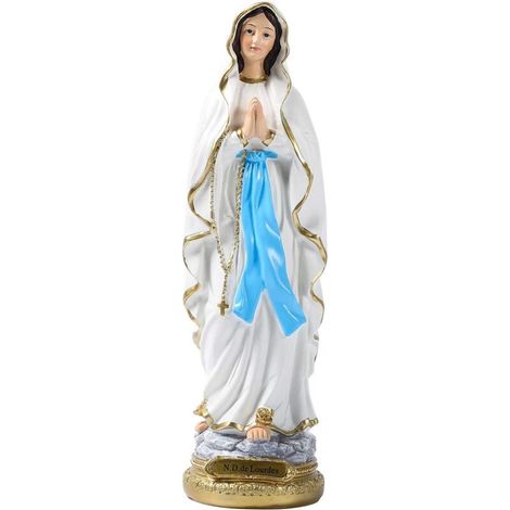 Statue Catholique de la Vierge Marie, Ornements Faits à la Main, Décoration Religieuse Naturelle, Idée Cadeau Spirituelle (1/5)