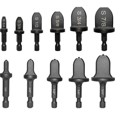 11-teiliges Bördelwerkzeug-Set für Kupferrohre – Manuelle Bördelbohrer für AC-1/4 bis 7/8 Zoll (1/5)