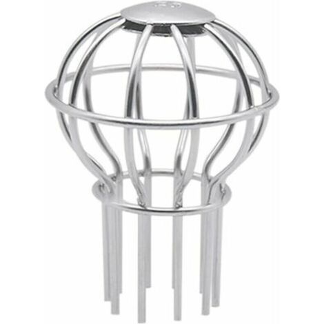 Filtres pour gouttière,1 Pcs(75mm), Fuite GouttièRe Garde Filtre, La protection des ballons en fil de fer pour tuyau de gouttière arrête le blocage des feuilles de boue de mousse (1/5)