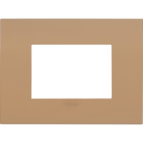 Placca 3m Vimar metallo terra di siena  fit 19953.33