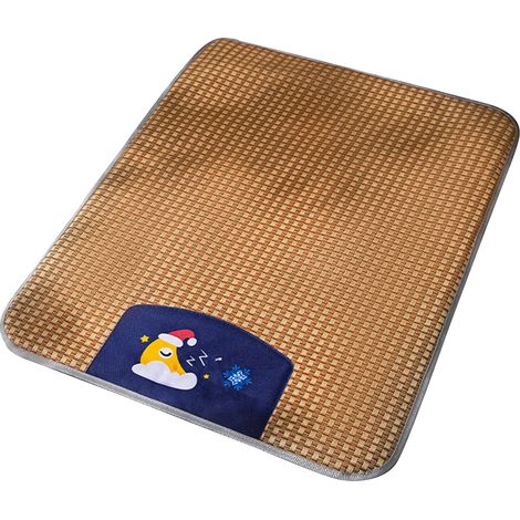 Coperta rinfrescante per cani, tappetino rinfrescante in rattan naturale atossico per cani e gatti, tappetino rinfrescante lavabile con fondo antiscivolo (1/5)