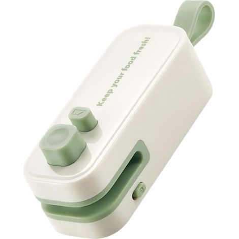 Scelleuse portable pour sachets de goûter, scelleuse de cuisine en plastique rechargeable par USB, outil de conservation des aliments (1/5)