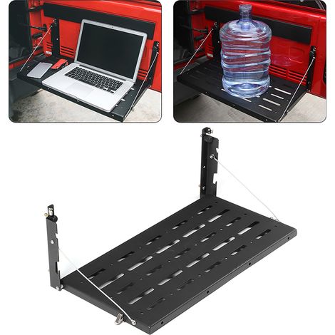 Tablette de Hayon Pliable pour Jeep Wrangler JK 2007-2017, Support de Rangement pour Coffre (1/5)