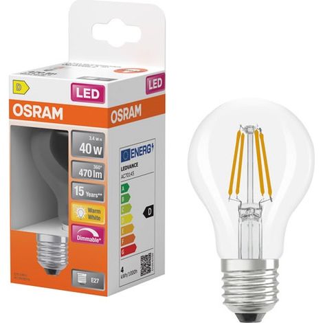OSRAM - Led filament std dim. 5w e27 470lm 2700k boite
