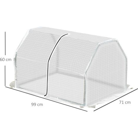 Mini serre en aluminium de serre résistante aux UV,99 x 71 x 60 cm,pour les tomates et les plantes du jardin (1/5)
