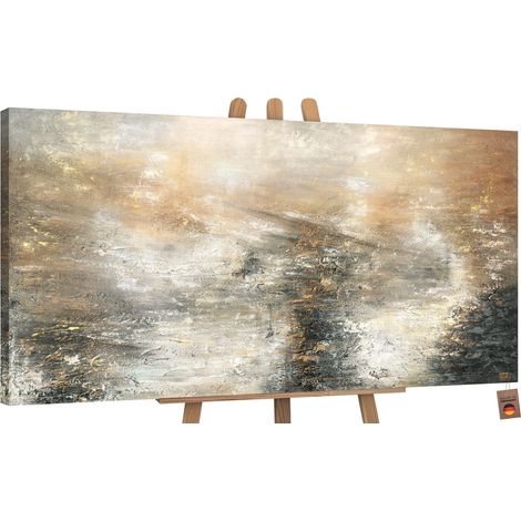 Gemälde Kraft der Elemente auf Keilrahmen 100x50 cm
