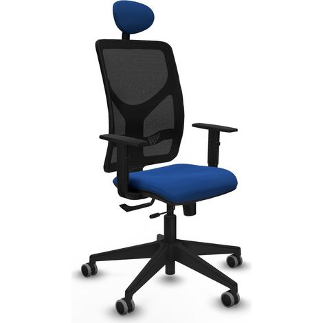 Silla de oficina piqueras y crespo Motilla negro tejido malla (1/2)