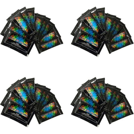 40 sachets de poudre à feu à couleur changeante non toxique pour foyers feux de camp et cheminées. Couleurs de flamme sûres et éclatantes. 10 g (1/5)